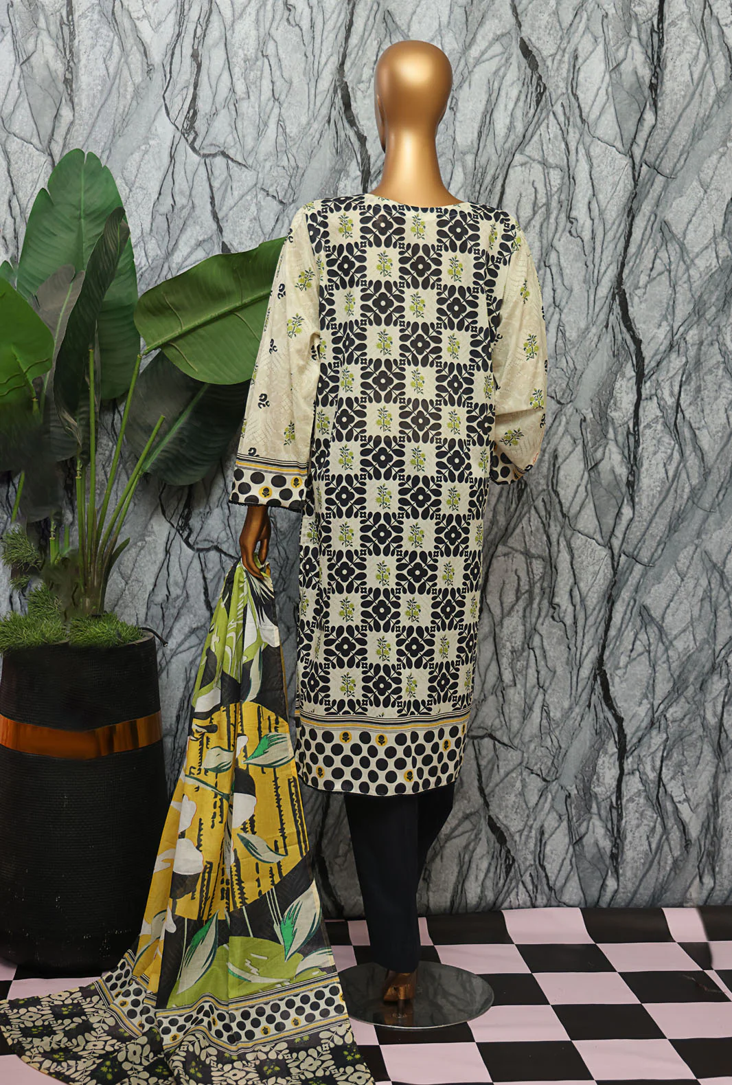 Magic In Prints by HZ Textiles Digital Printed Lawn Suit Unstitched 3 Piece MPC-581 Vol 03 - Summer Collection - Image 2