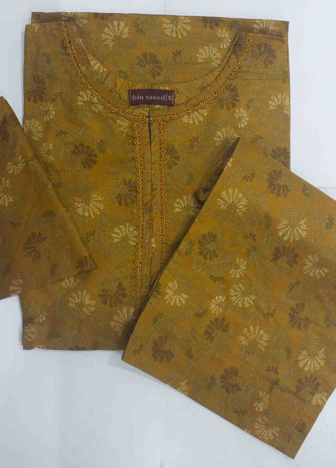 NSM-0202- 2 Piece Printed Cotton Stitched Co Ords - Image 2