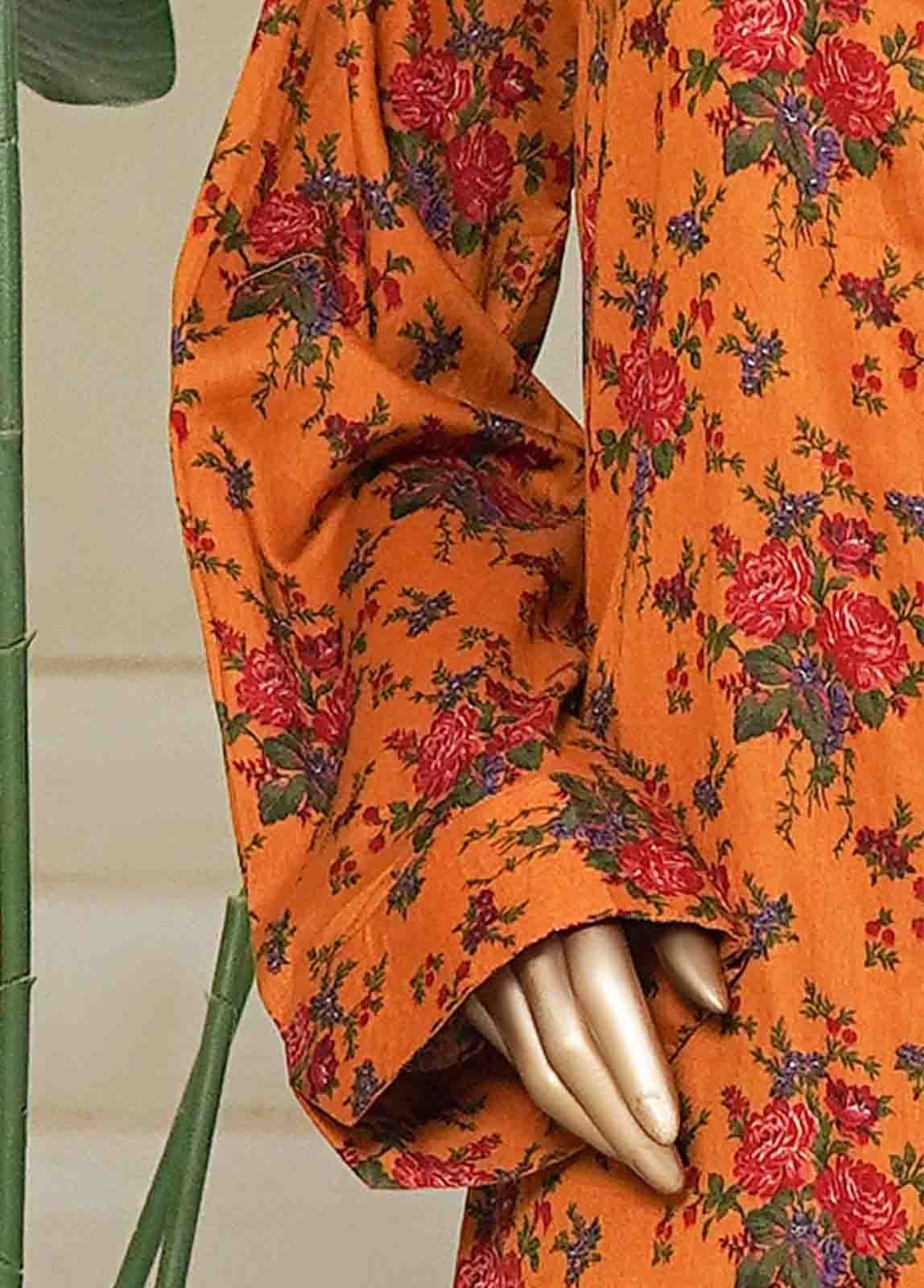 NSM-0215-PR R10-11- 3 Piece Printed Cotton Stitched Suit - Image 4
