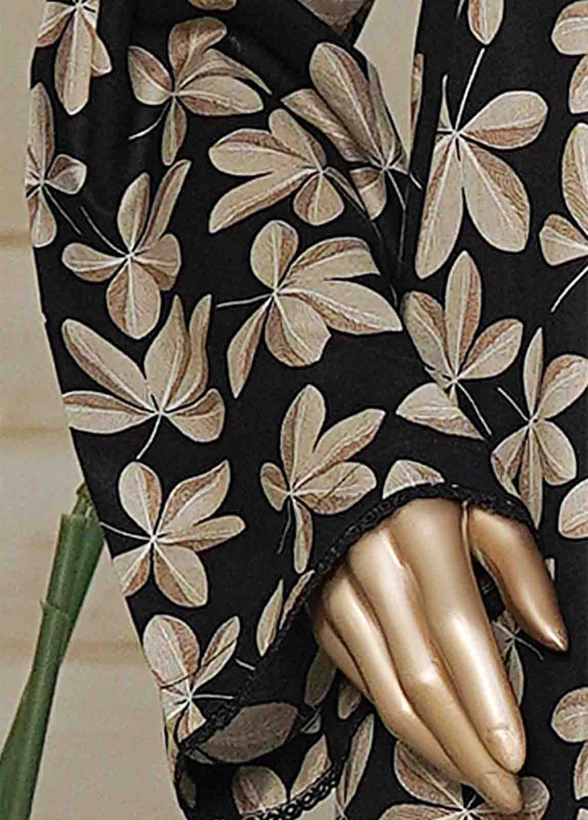 NSM-0216-PR R10-11- 3 Piece Printed Cotton Stitched Suit - Image 5