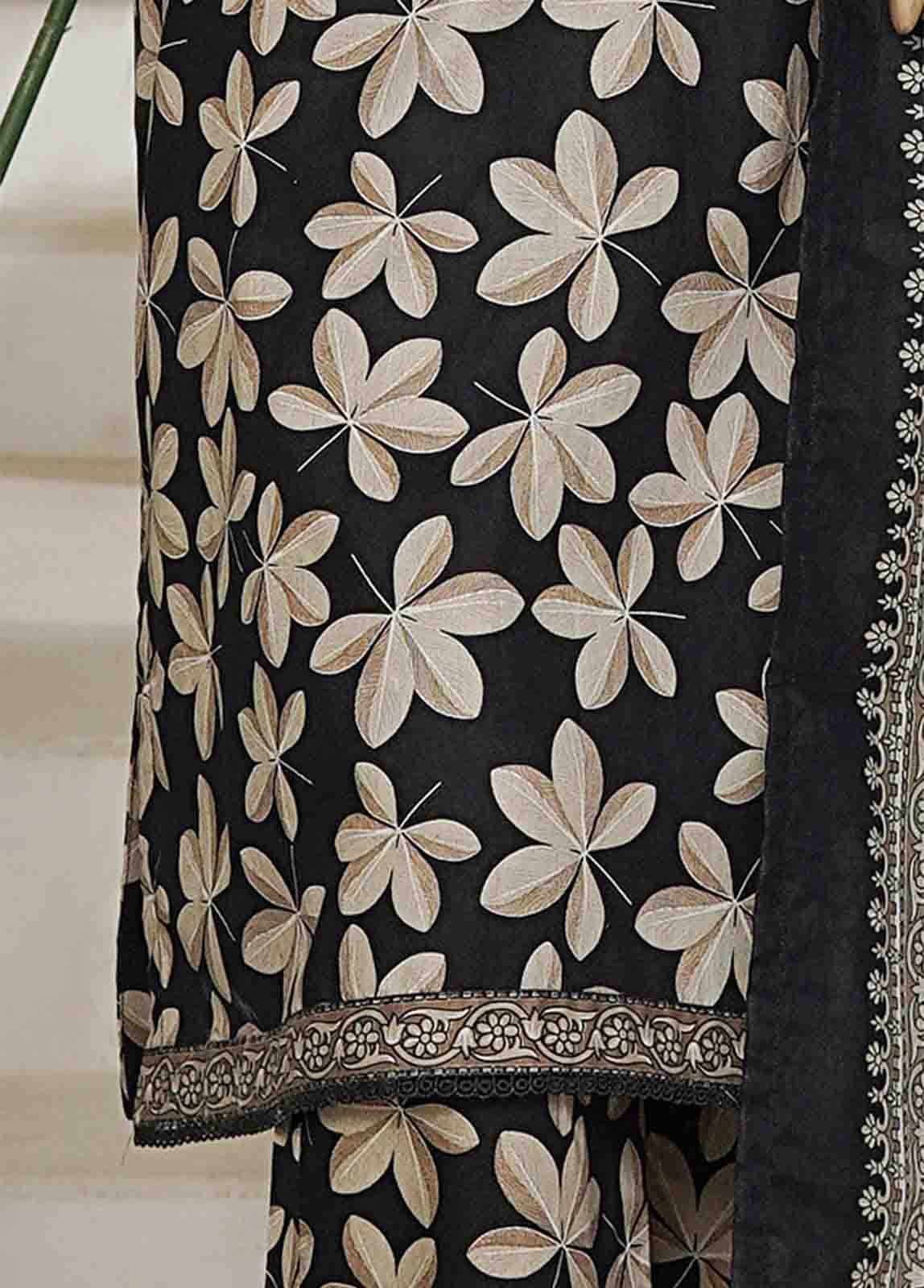 NSM-0216-PR R10-11- 3 Piece Printed Cotton Stitched Suit - Image 6