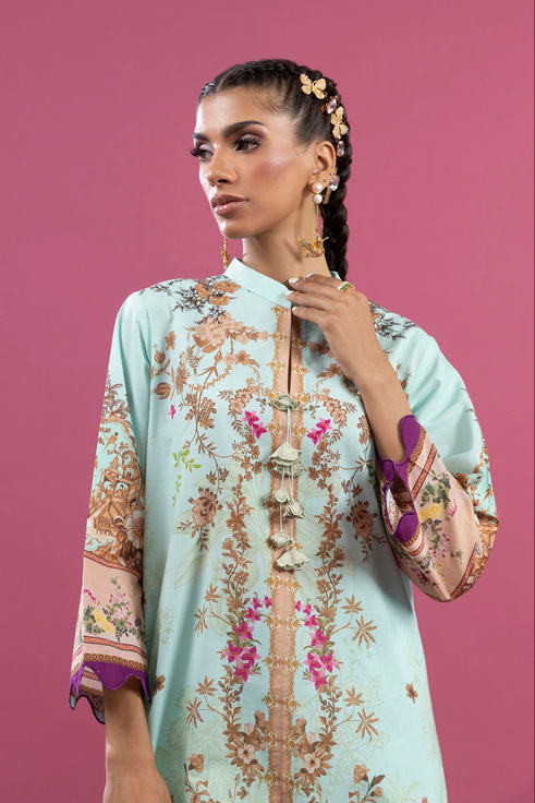 Unstitched 2 Piece Lawn Suit - Image 2