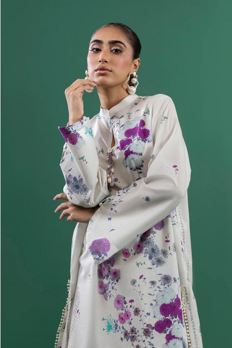 Unstitched 2 Piece Lawn Suit - Image 2