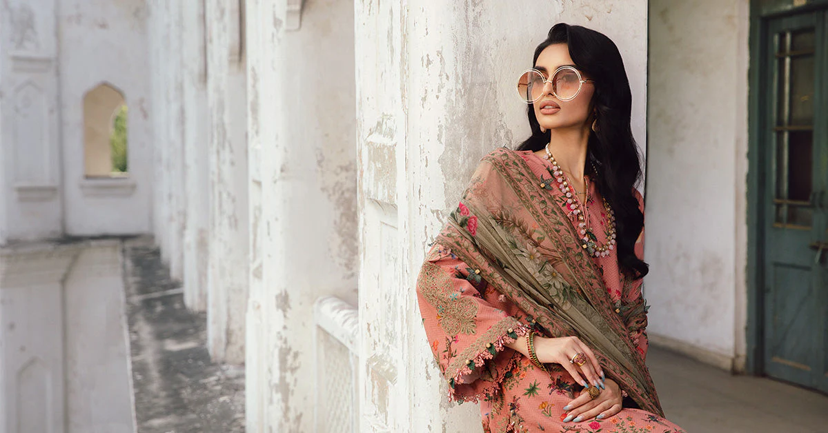 3 Piece Unstitched Embroidered Linen Suit | MPT-2707-A - Image 7