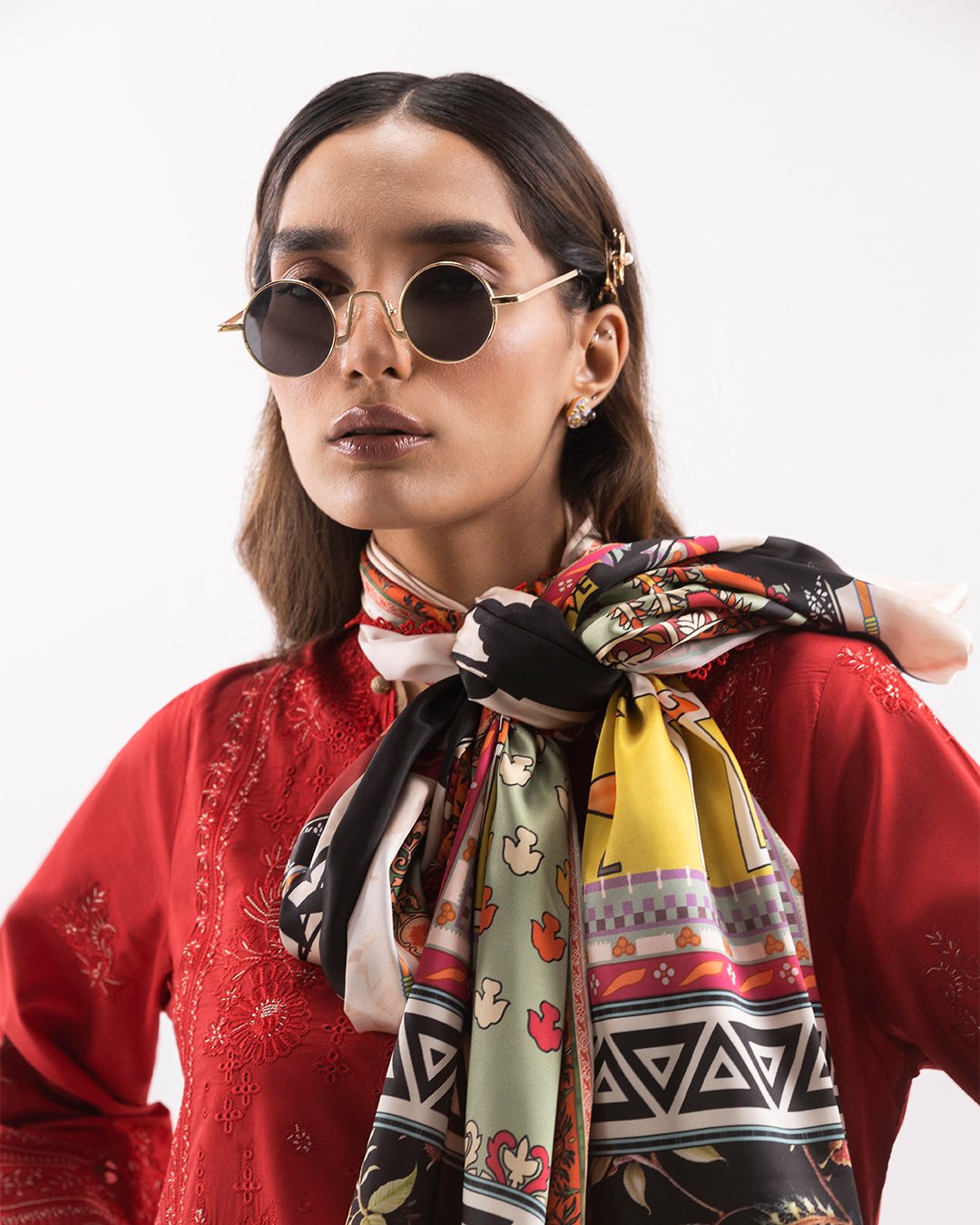 Stitched Embroidered Lawn Suit - Image 2