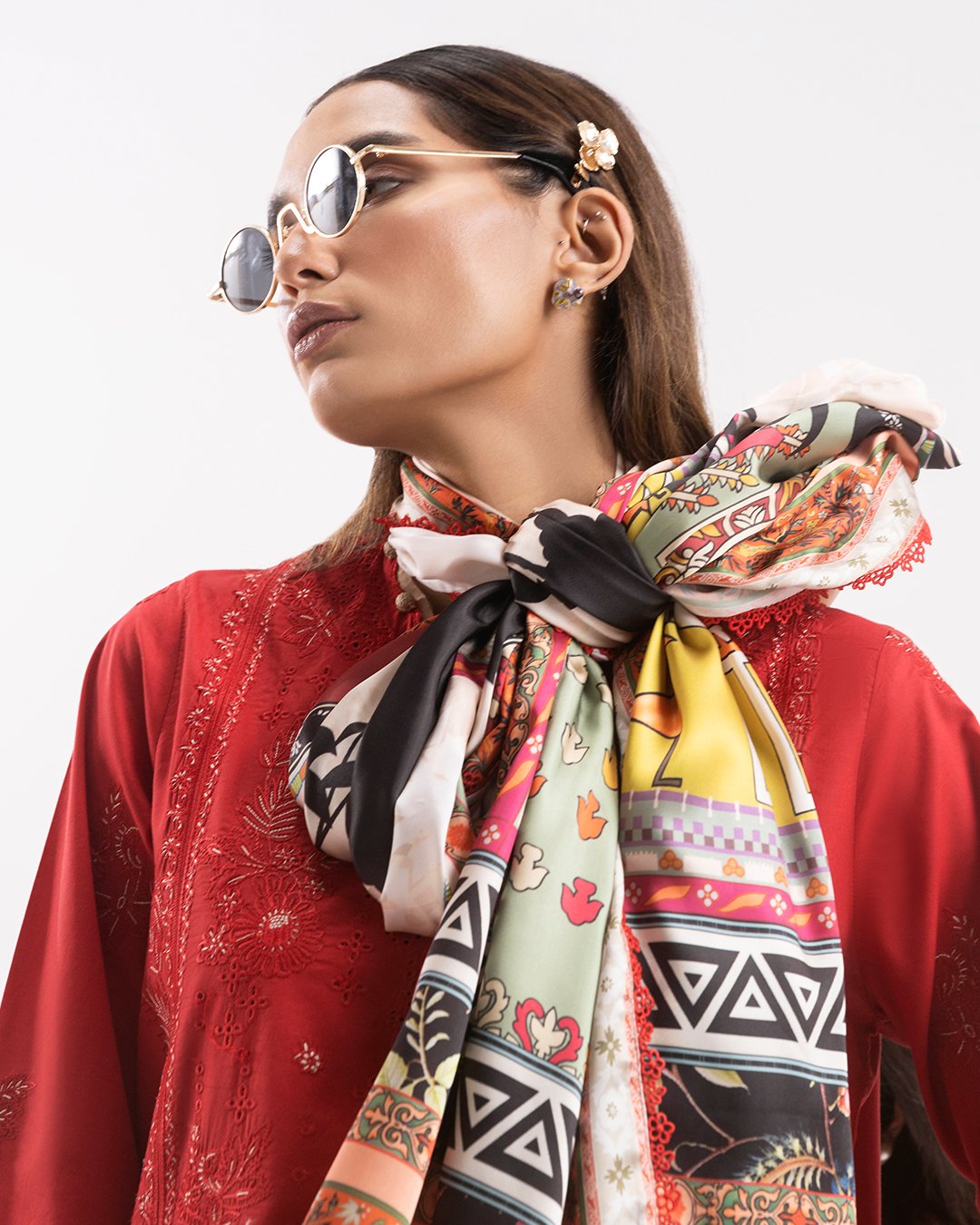 Stitched Embroidered Lawn Suit - Image 6