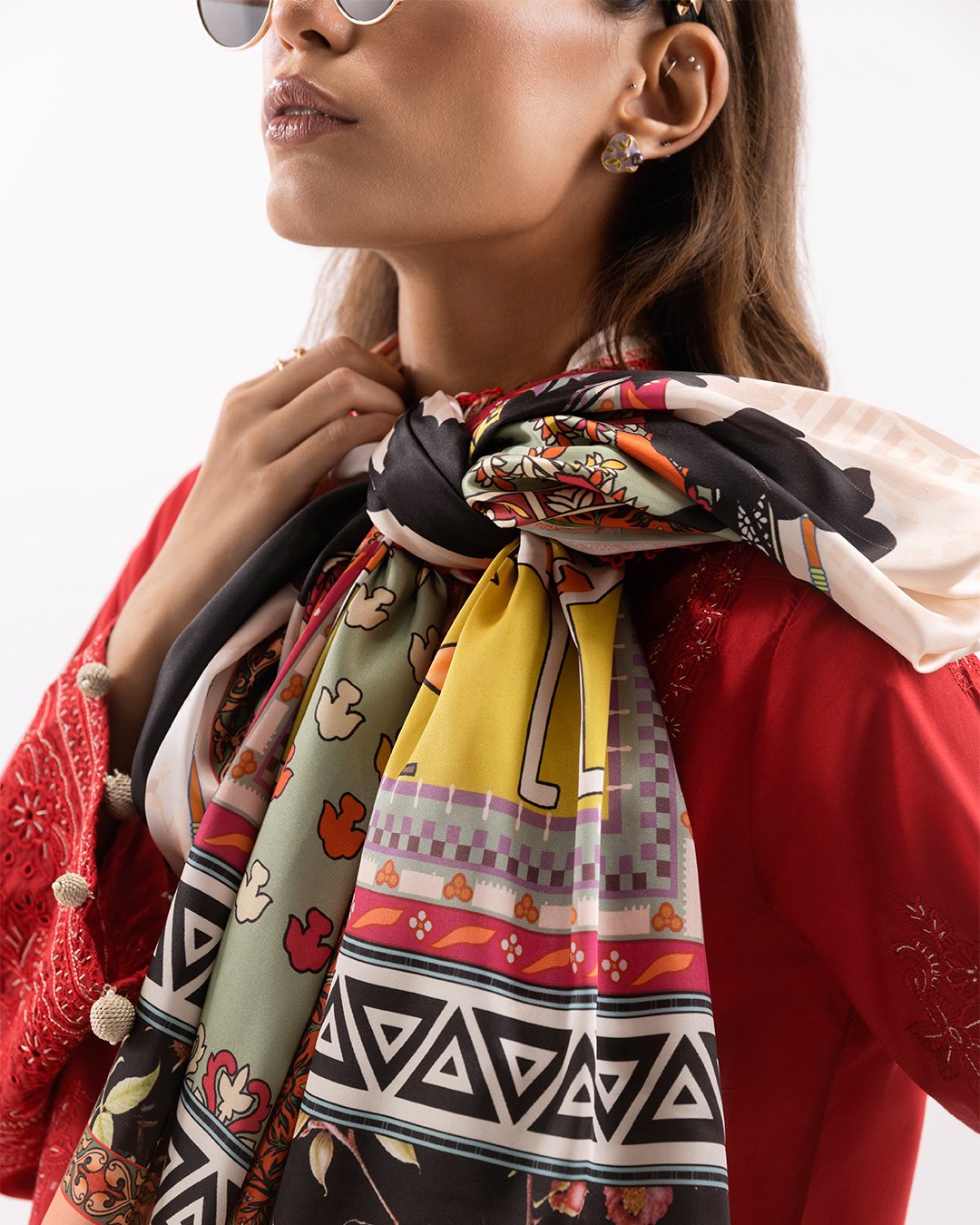 Stitched Embroidered Lawn Suit - Image 7