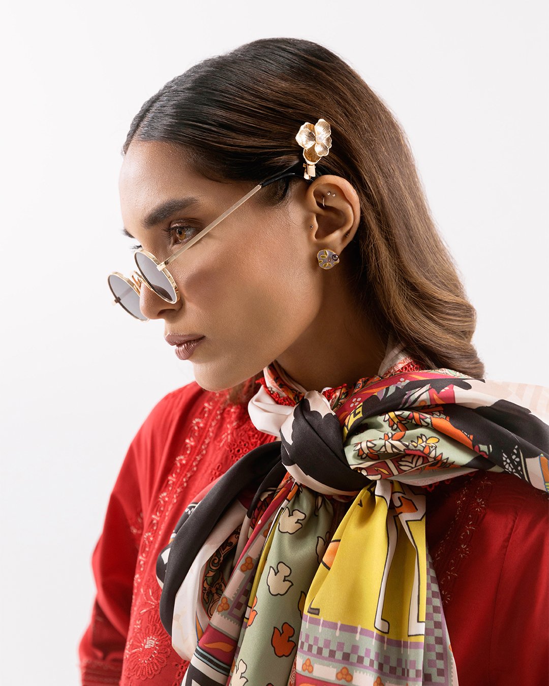 Stitched Embroidered Lawn Suit - Image 8