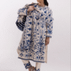 Stitched Embroidered Raw Silk Suit