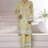 WC-2545- 2 Piece Printed Cotton Stitched Co Ords