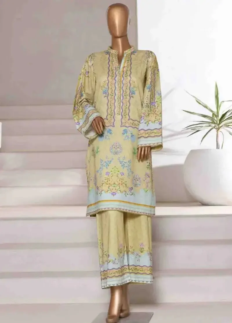 WC-2545- 2 Piece Printed Cotton Stitched Co Ords