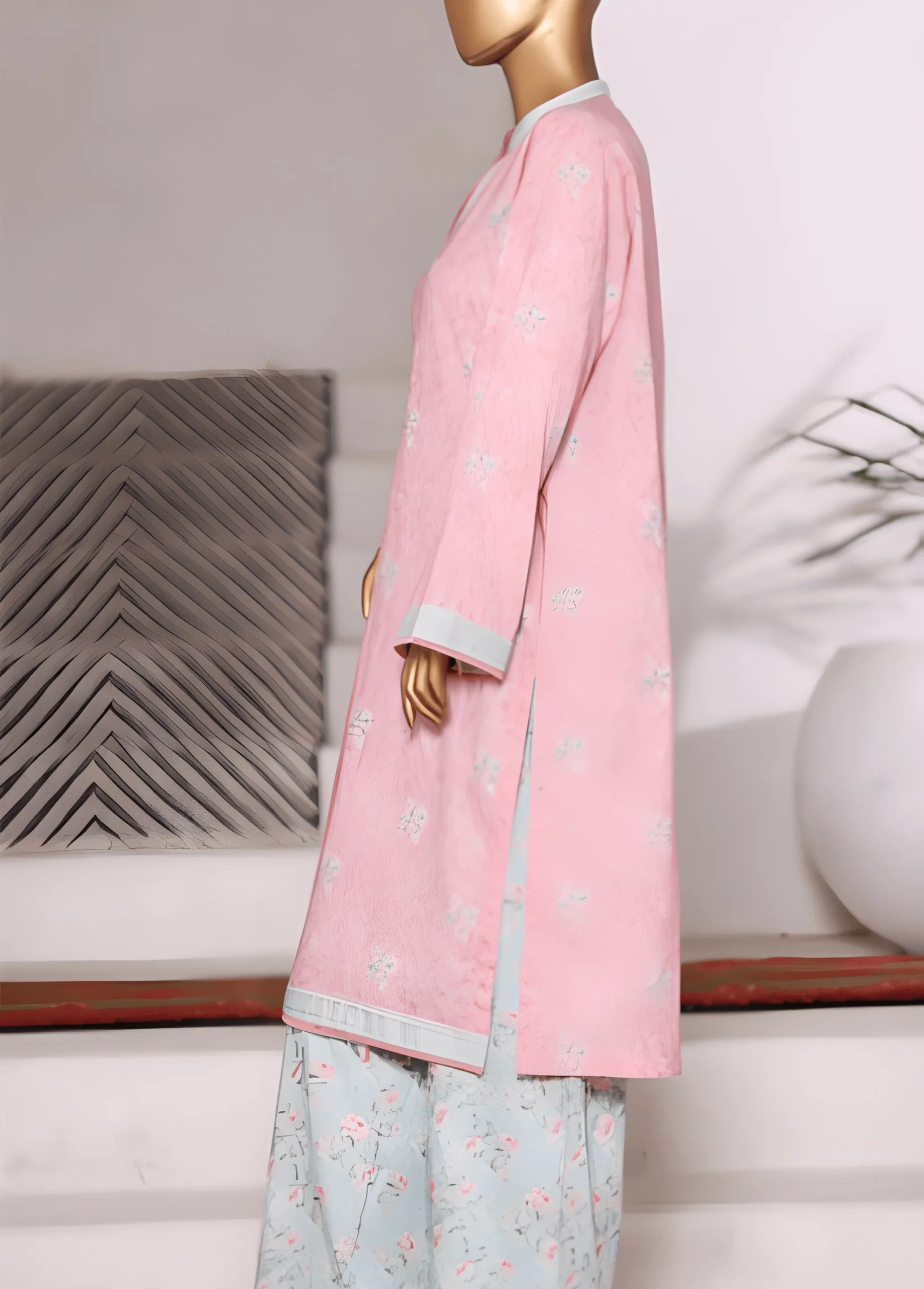 WC-2572-2- 2 Piece Printed Cotton Stitched Co Ords - Image 5