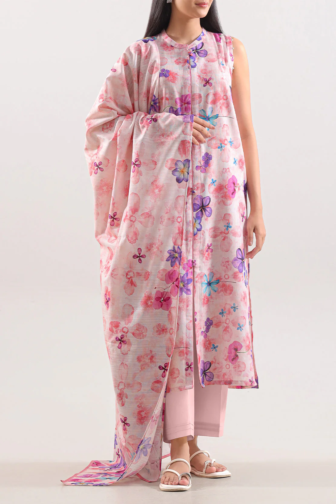 Unstitched Printed 3 Piece – in Lawn & Khaddar - Image 2