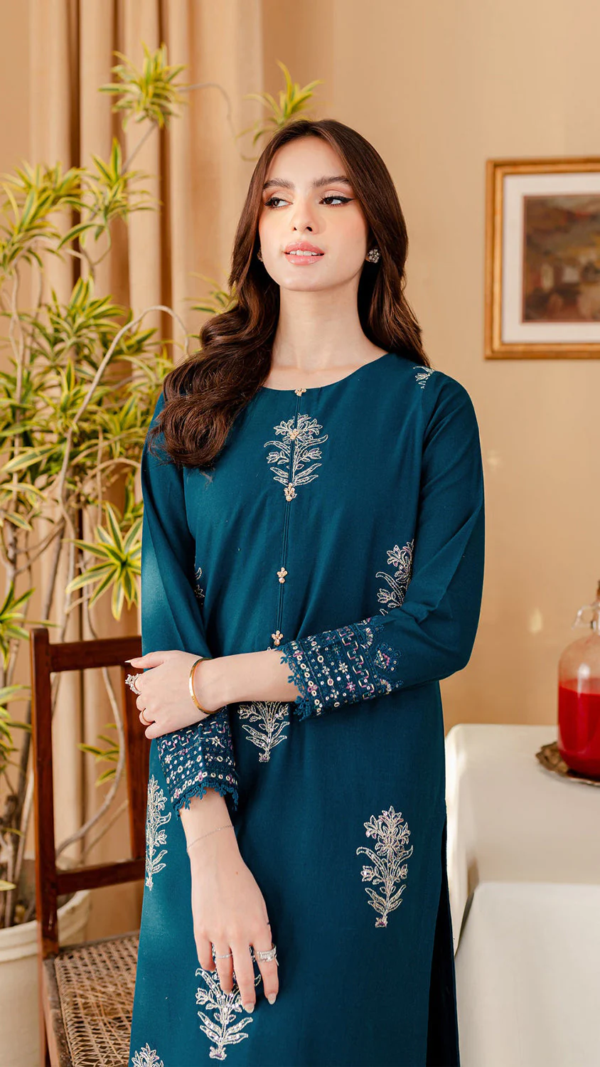 Melvin - 2Pc Embroidered Dress - Image 4