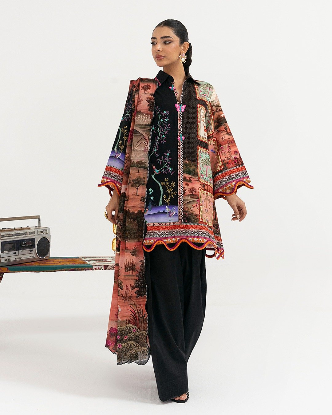 Unstitched 2 Piece Linen Suit - Image 6