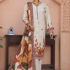 Linen Slub by HZ Textiles Printed Linen Suit Unstitched 3 Piece LSD-304 - Winter Collection