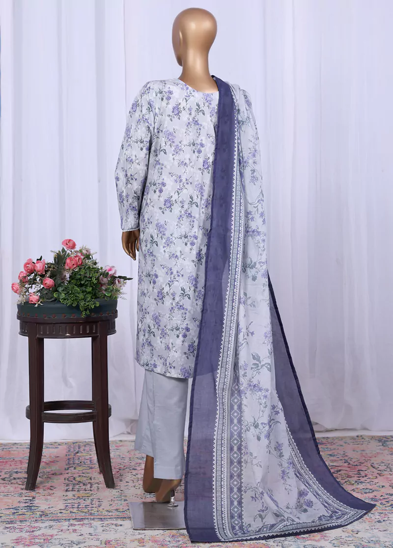 Bin Saeed Stitched 3 Piece Printed Cotton Vol-05 Collection'2025-WC-2507-Skin - Image 3