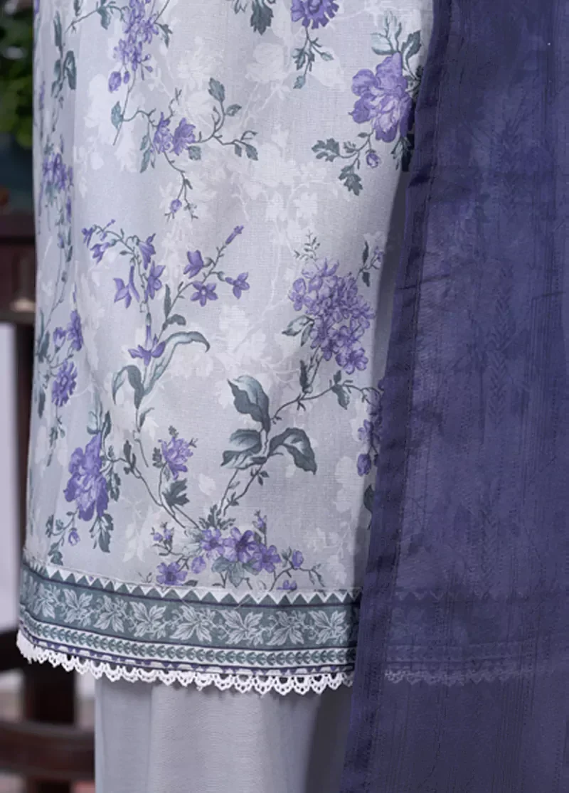 Bin Saeed Stitched 3 Piece Printed Cotton Vol-05 Collection'2025-WC-2507-Skin - Image 4