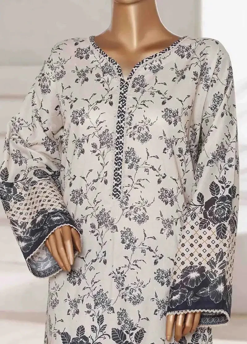 WC-2543- 2 Piece Printed Cotton Stitched Co Ords - Image 3