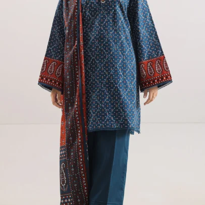 Printed Lawn Stitched 3 Piece