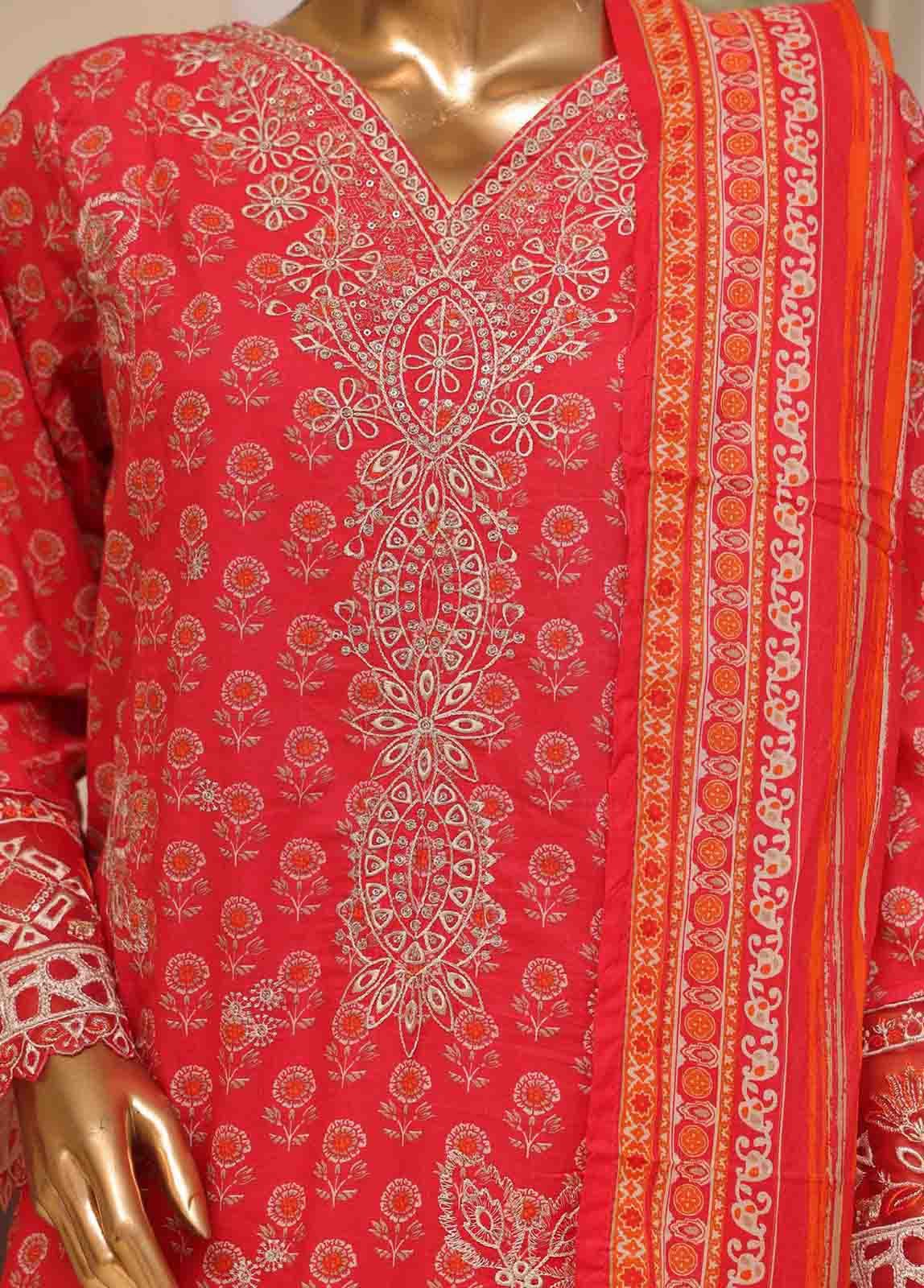 SME-603 -3 Piece Chikankari Stitched Suit - Image 4