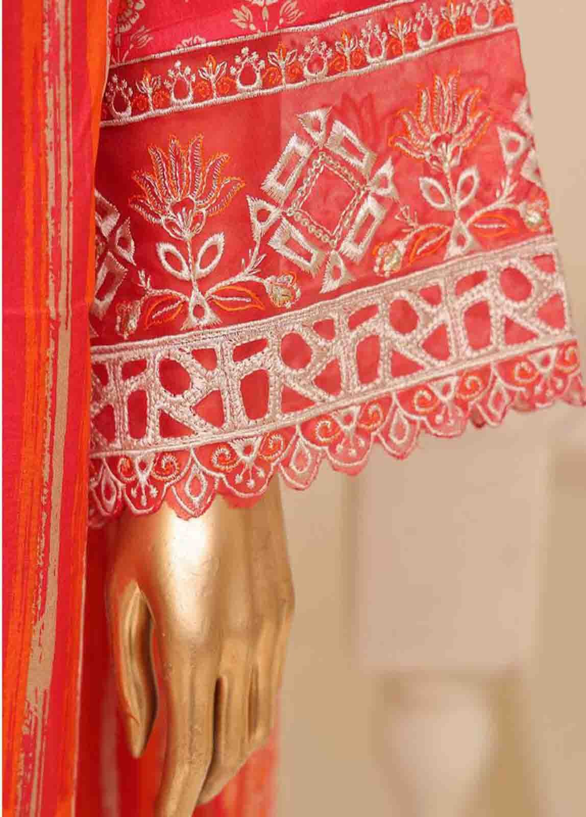 SME-603 -3 Piece Chikankari Stitched Suit - Image 5